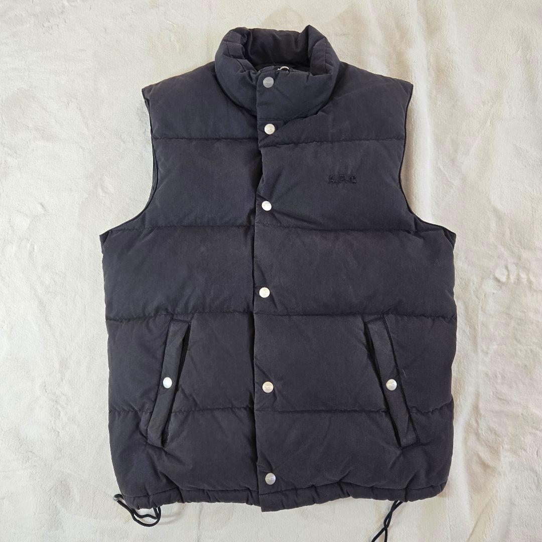 A.P.C. Carharttコラボ ダウンベスト S　メンズ　希少　黒