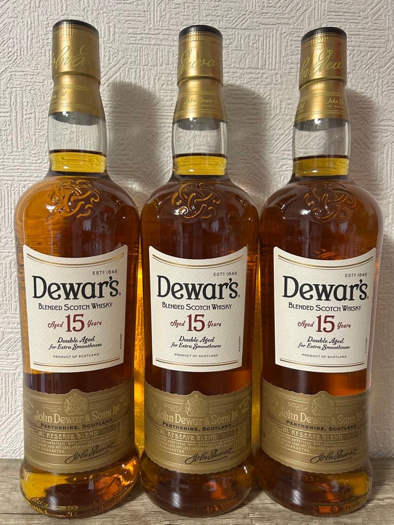 m.taka　 Dewar's 15年ウイスキー超お得な3本セット