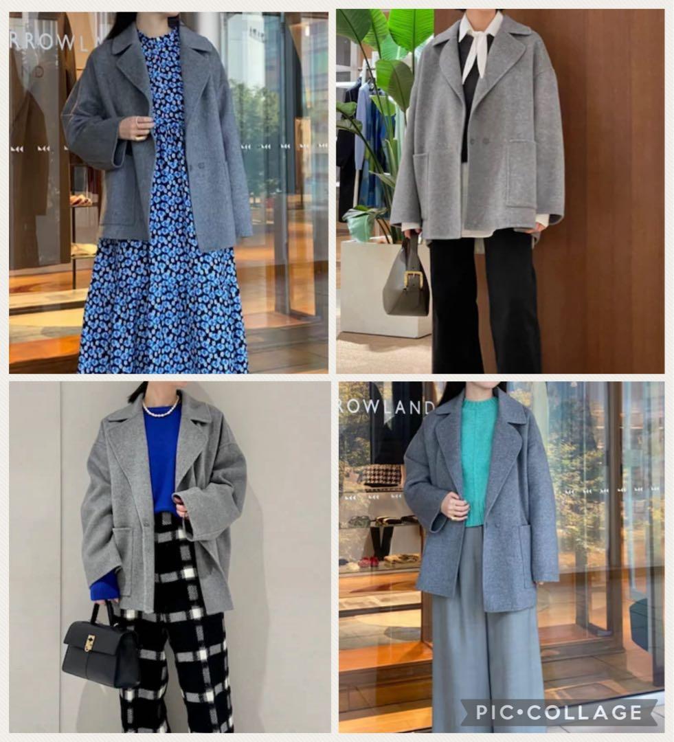 Ballseyプレミアムウールリバー オープンカラーショートコート