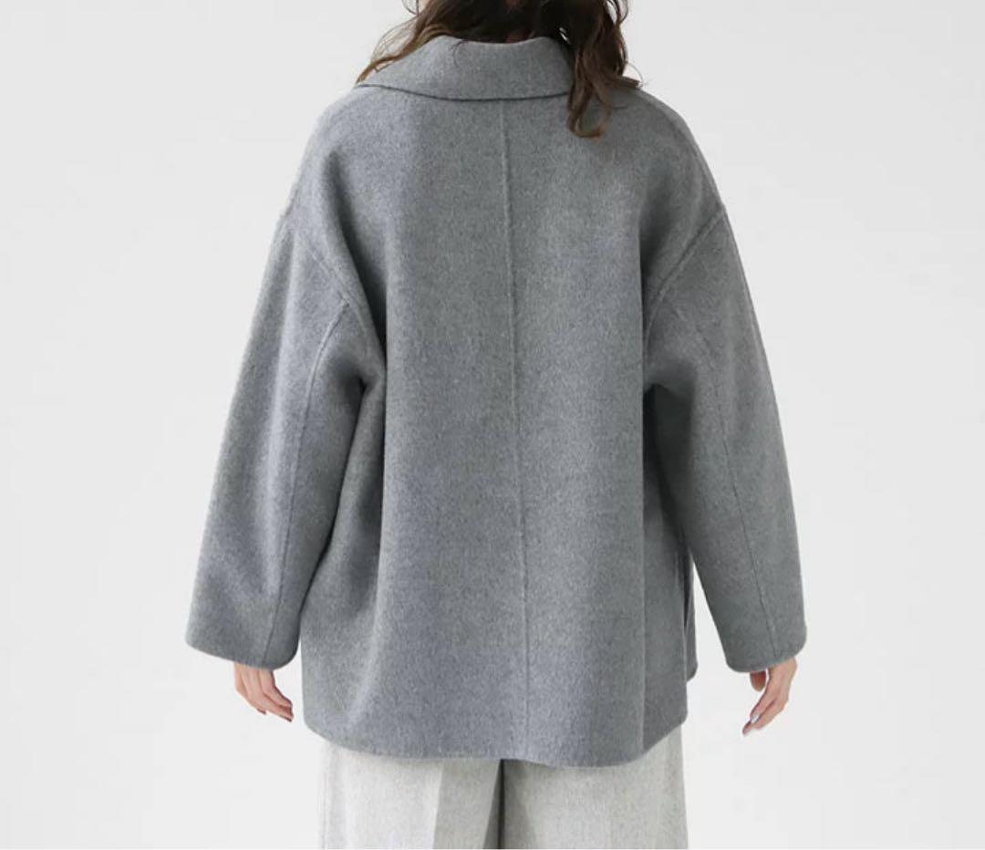 Ballseyプレミアムウールリバー オープンカラーショートコート