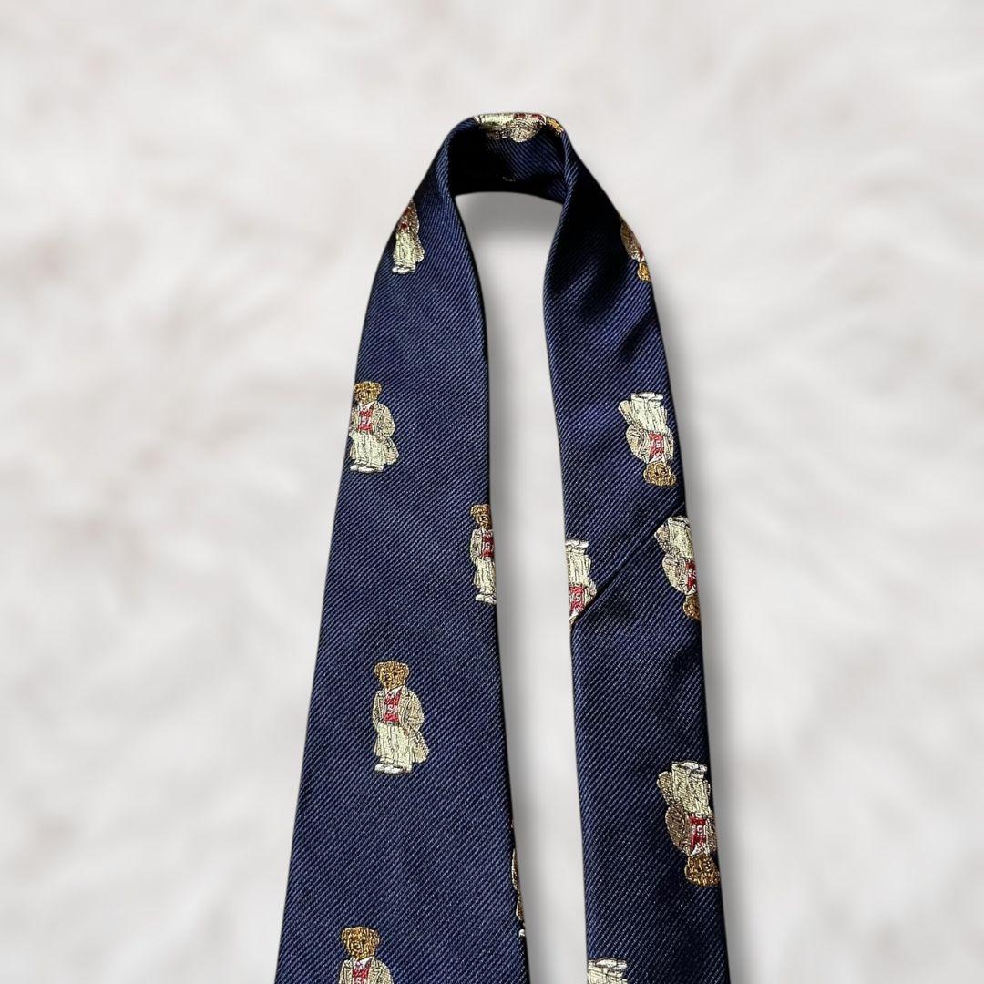 【未使用級✨】ポロバイラルフローレン 総柄 ポロベア刺繍 ネイビー コート衣装