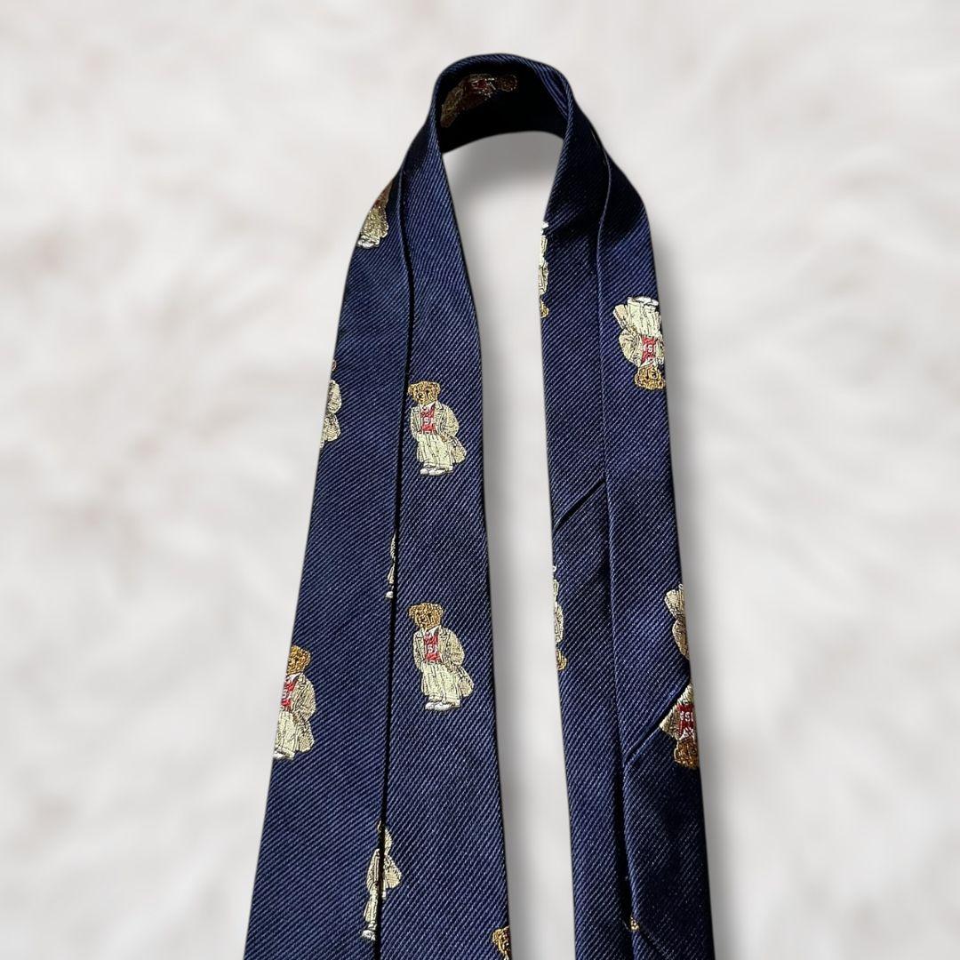 【未使用級✨】ポロバイラルフローレン 総柄 ポロベア刺繍 ネイビー コート衣装