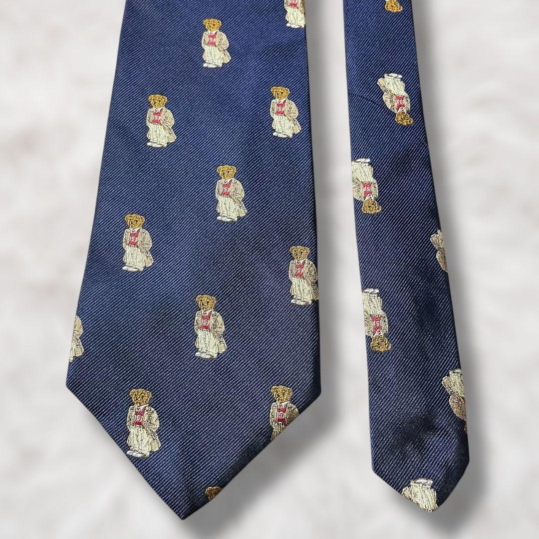 【未使用級✨】ポロバイラルフローレン 総柄 ポロベア刺繍 ネイビー コート衣装