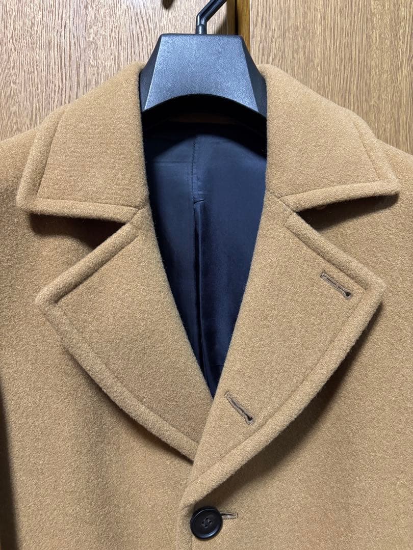 極美品【PS Paul Smith】ポールスミスメンズコートウール　キャメル　L