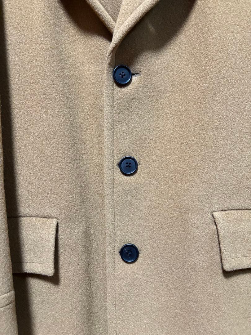 極美品【PS Paul Smith】ポールスミスメンズコートウール　キャメル　L