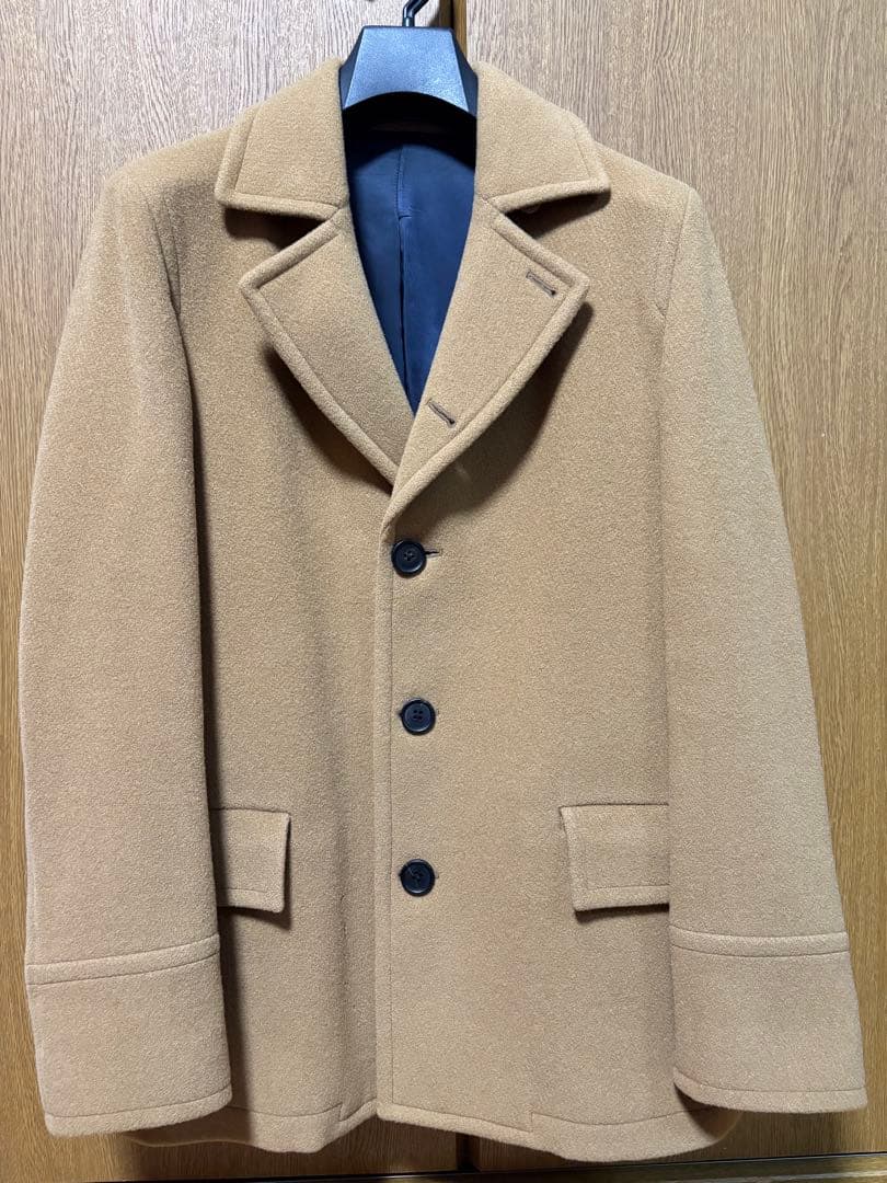 極美品【PS Paul Smith】ポールスミスメンズコートウール　キャメル　L