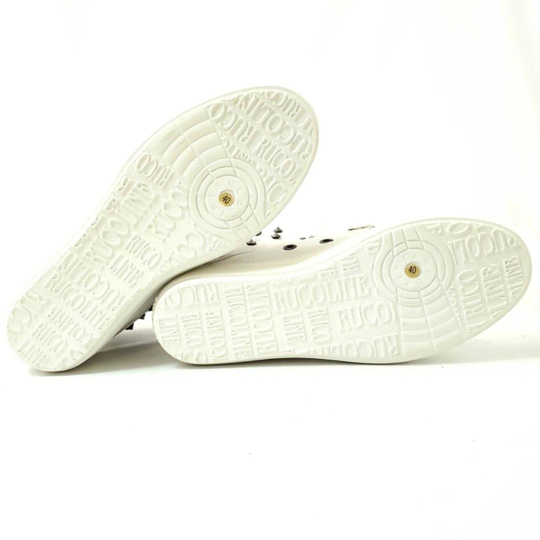 新品激レア　ルコライン　ハイカットスニーカー　30周年　スタッズ　白　EU40