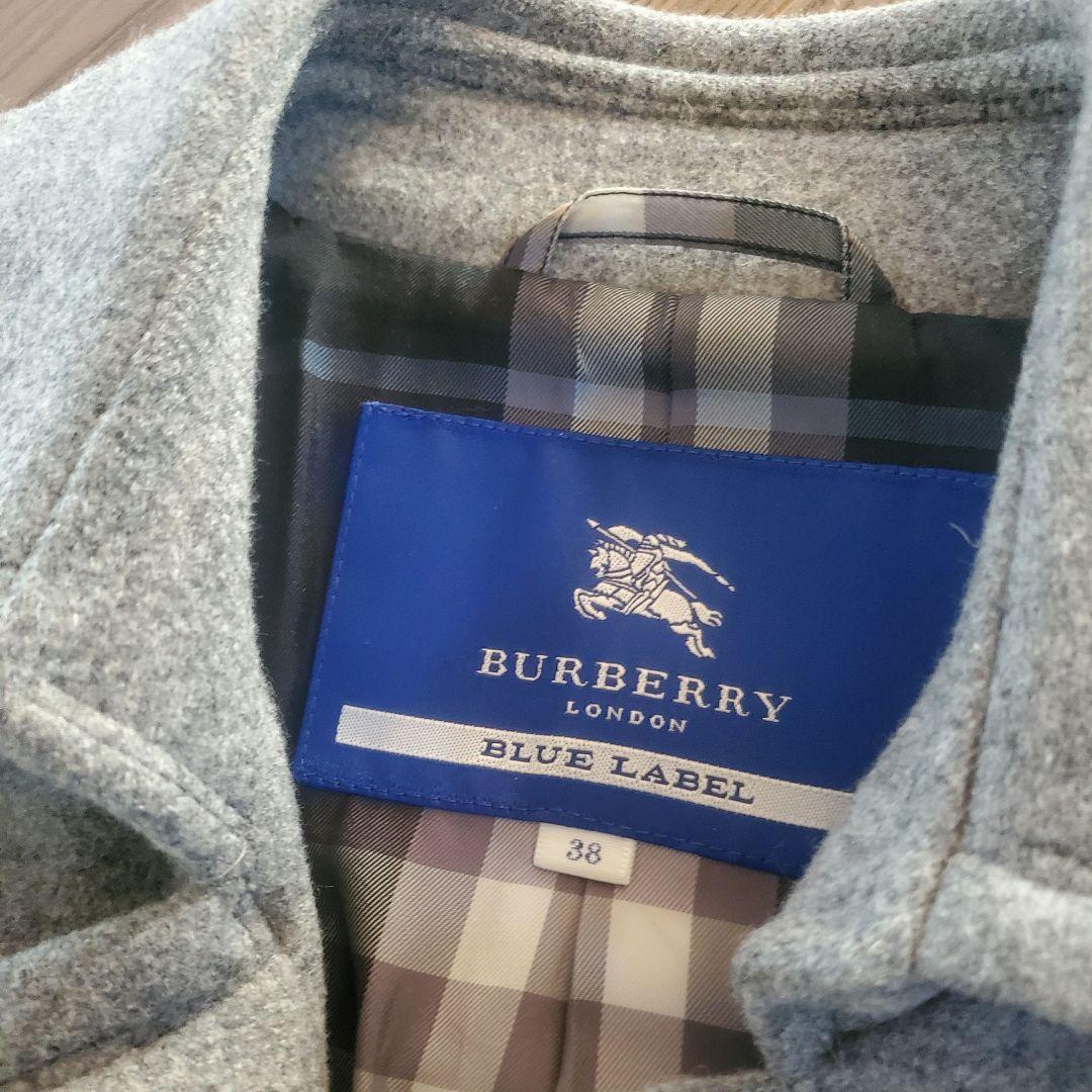 BURBERRY BLUELABEL 冬コート 上品シルエット アンゴラ混合 M