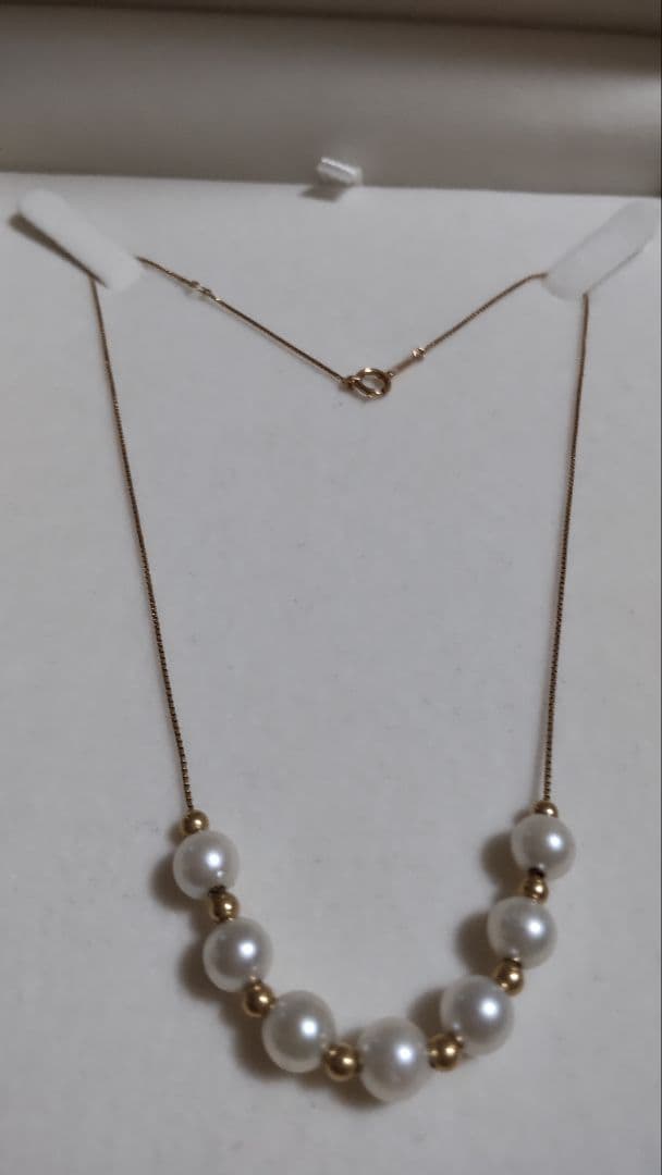 18金 ベビーパールネックレス