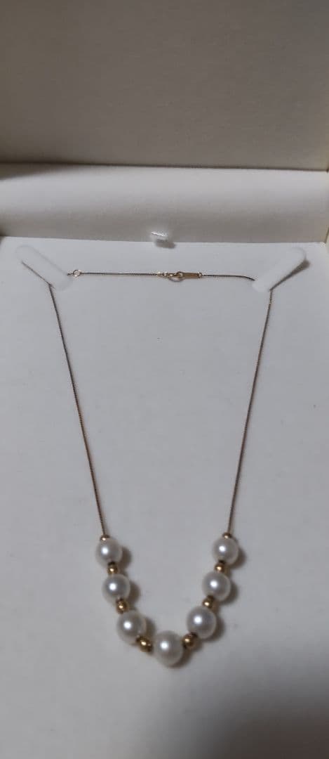 18金 ベビーパールネックレス