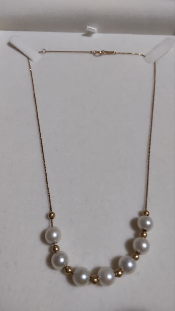 18金 ベビーパールネックレス