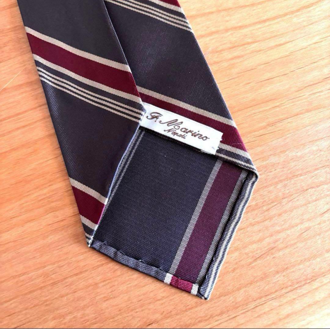 未使用 24AW ビームス別注 フランチェスコマリーノ ストライプネクタイ