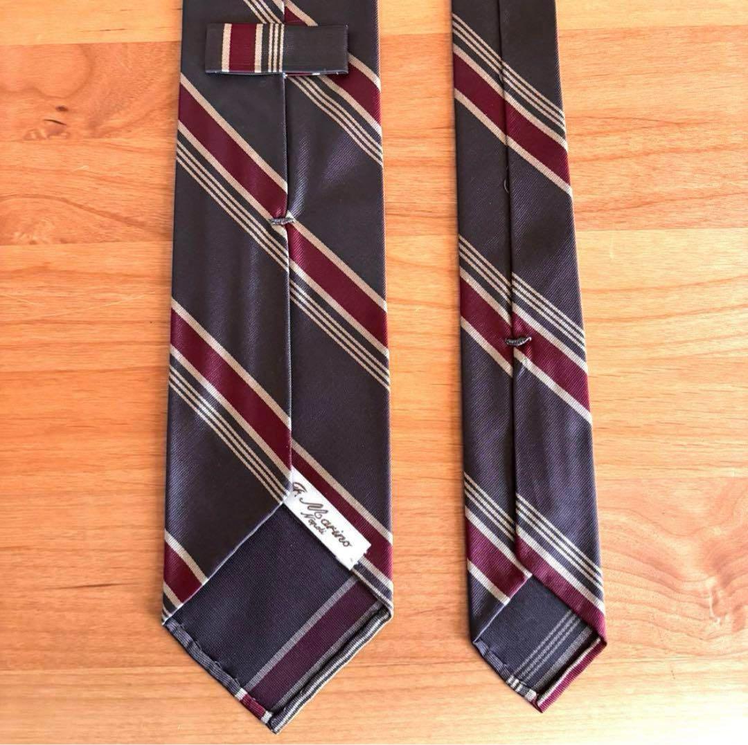 未使用 24AW ビームス別注 フランチェスコマリーノ ストライプネクタイ