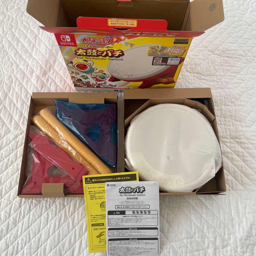 【switch】太鼓の達人　太鼓とバチ　ライセンス商品　ソフト　セット売り