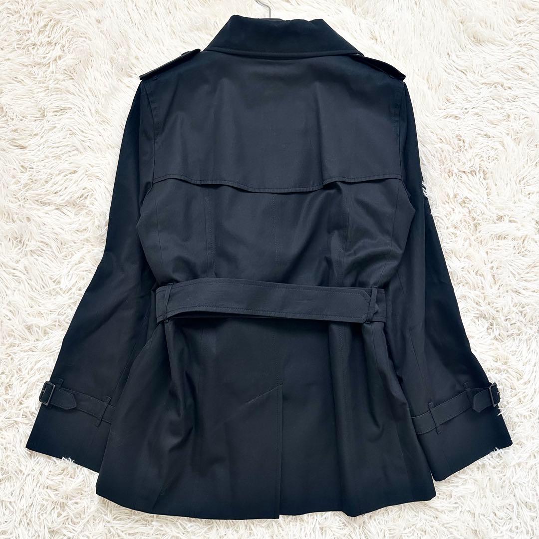 極美品✨️バーバリー ライナー付 ノバチェック トレンチコート 黒 M ベルト
