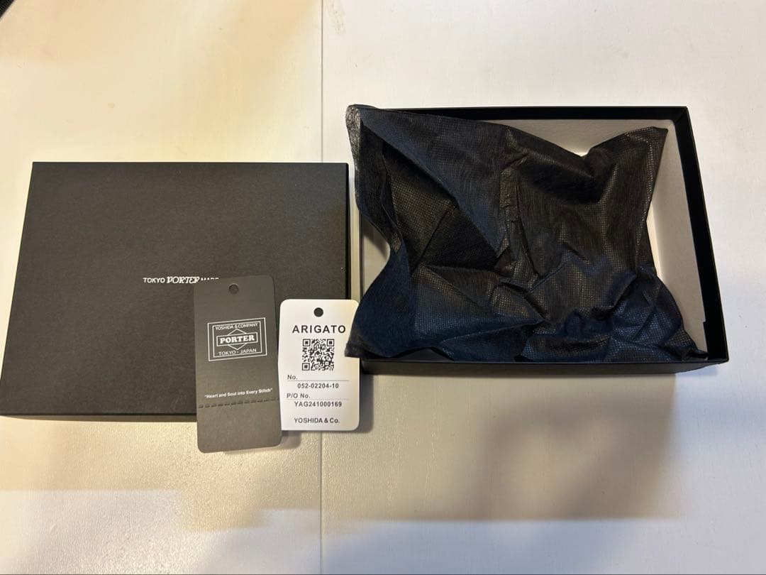 ポーター カレント　二つ折り財布　PORTER CURRENT ブラック