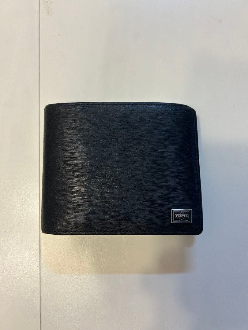 ポーター カレント　二つ折り財布　PORTER CURRENT ブラック