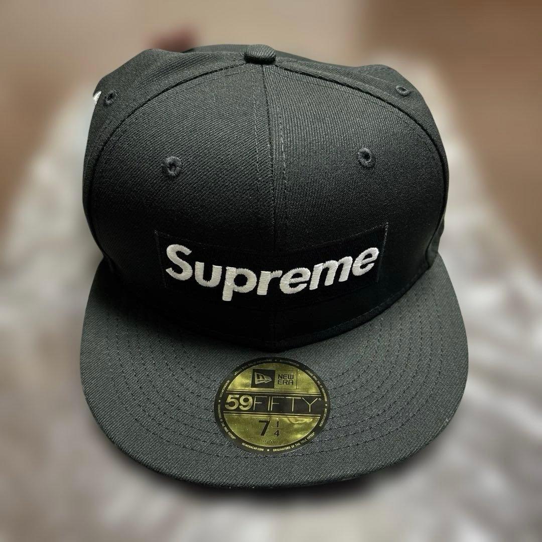 即発送可⭐️Supreme マネーボックスロゴNewEra 7 1/4 新品未使用