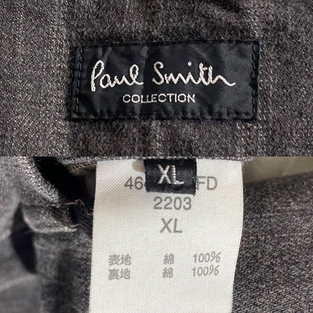 【美品✨】ポールスミスコレクション デニム テーラードジャケット グレー XL