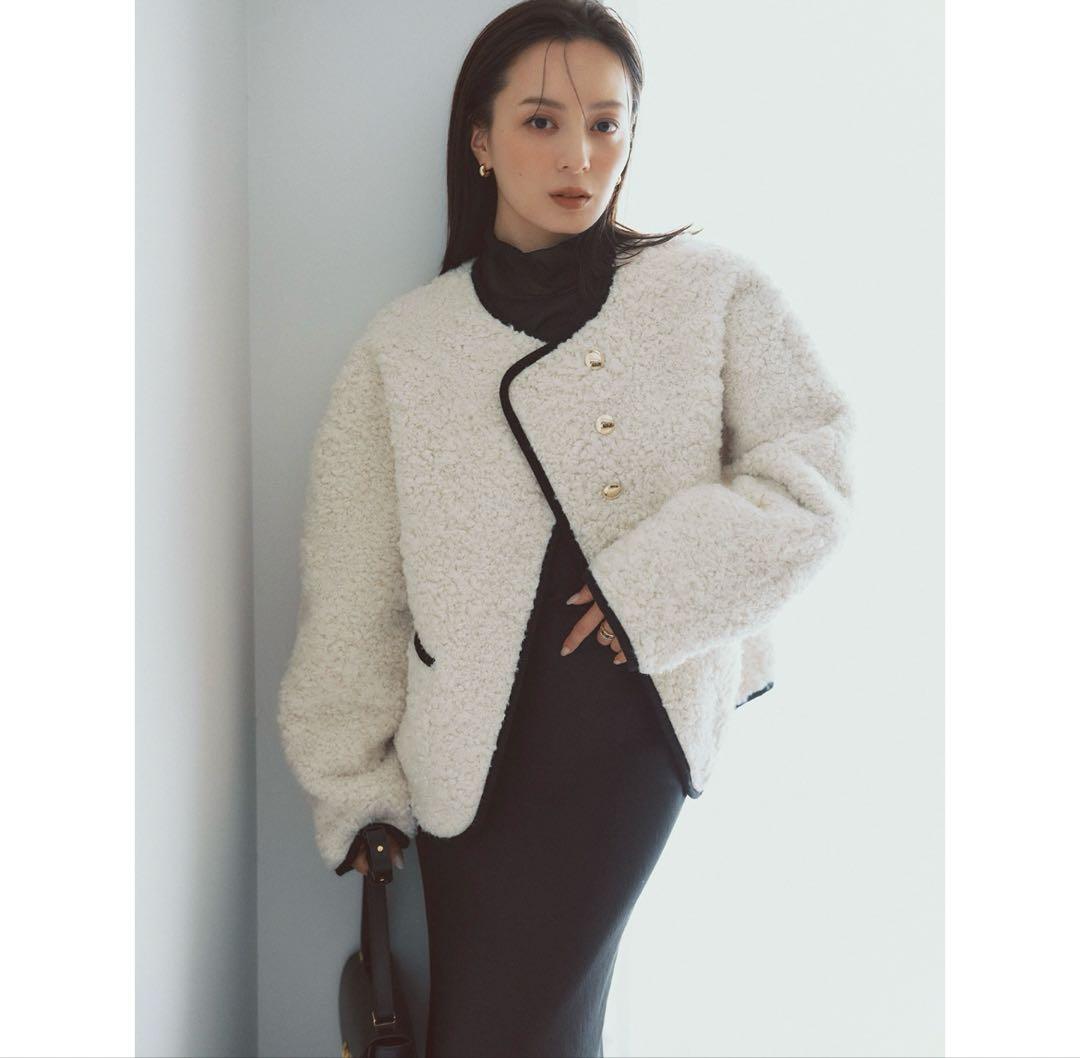 新品未使用タグ付き　anuans パイピングボアジャケット