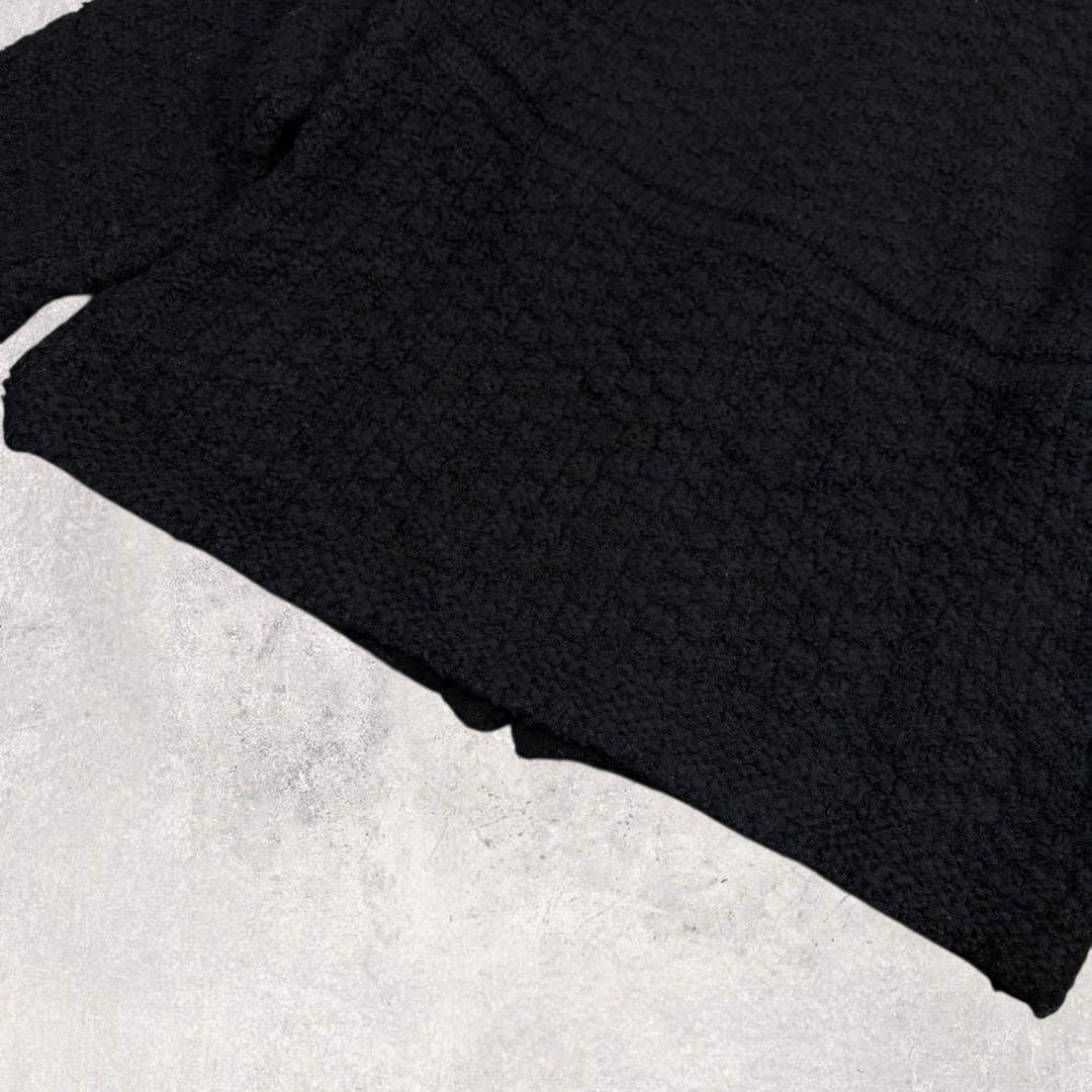 TSLOBE IENA ボタンツィーディジャケット 黒 スマイルボタン