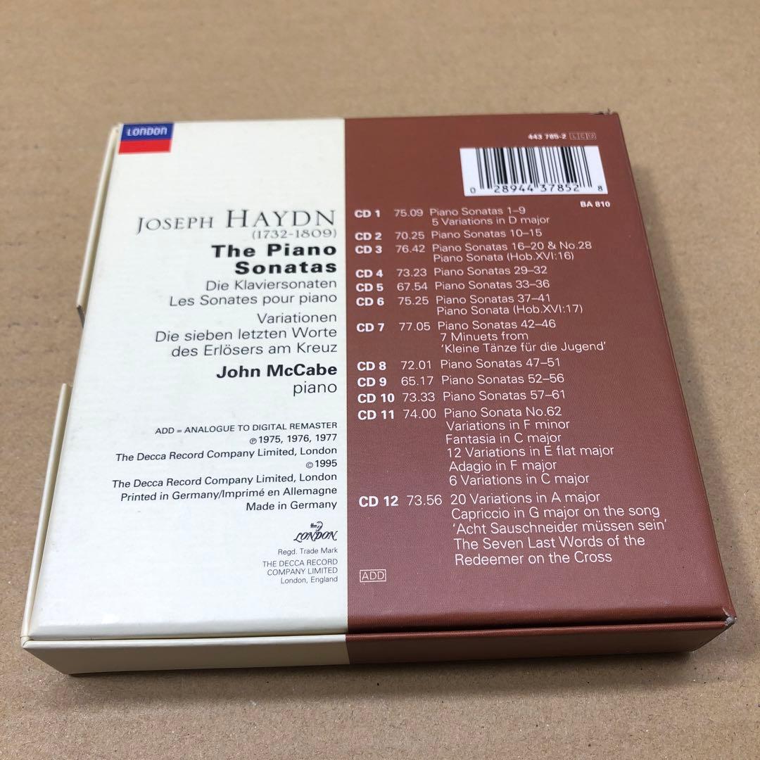 ハイドン：ピアノソナタ集 / ジョン・マッケイブ　12枚組