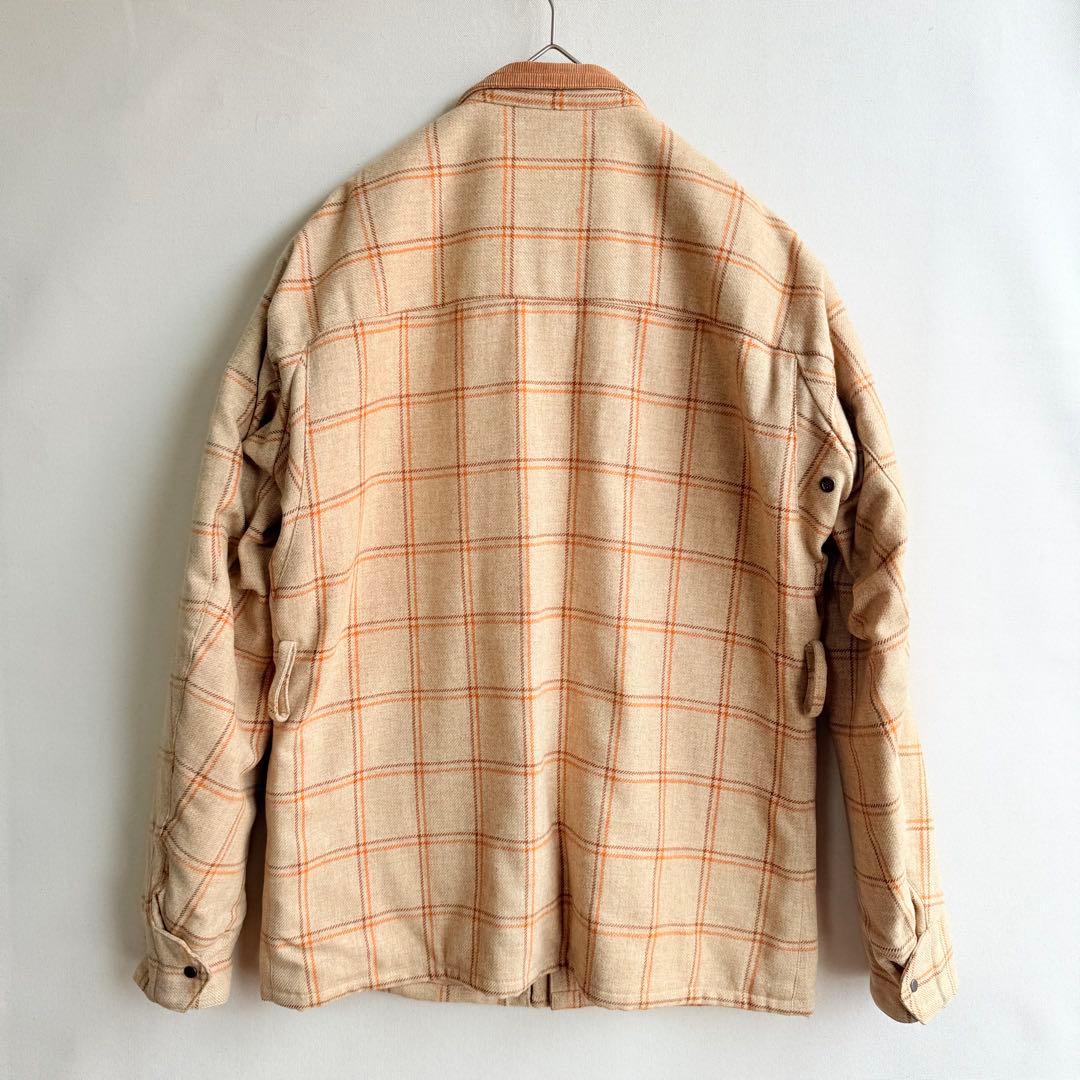 美品　ユナイテッドアローズ　ハンタージャケット　チェック　ウール　襟コーデュロイ