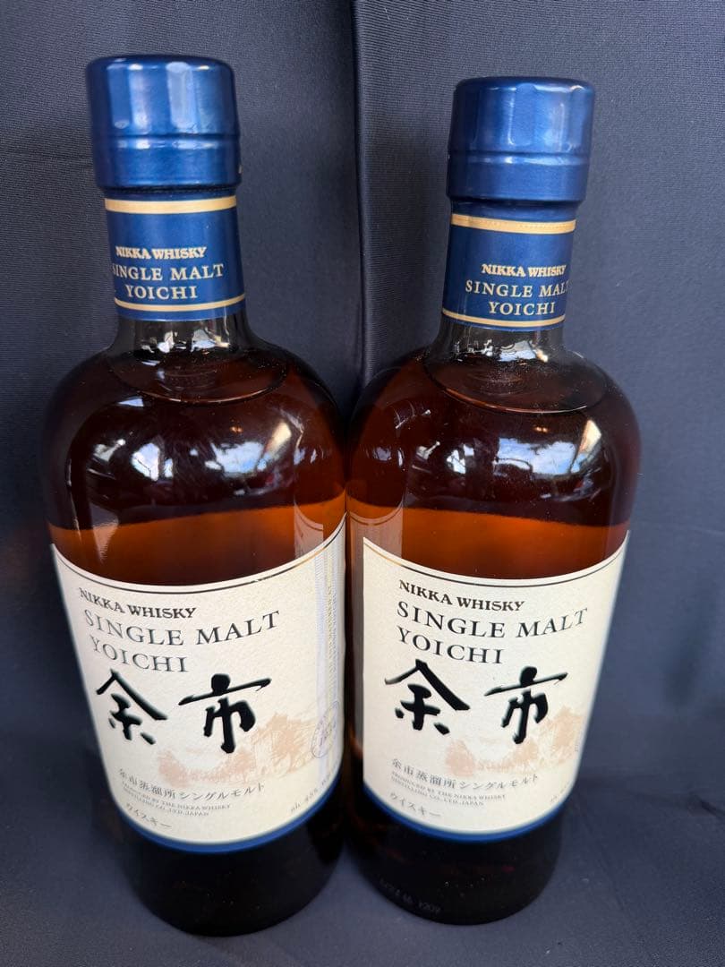 ニッカウィスキー　シングルモルト　余市　2本セット