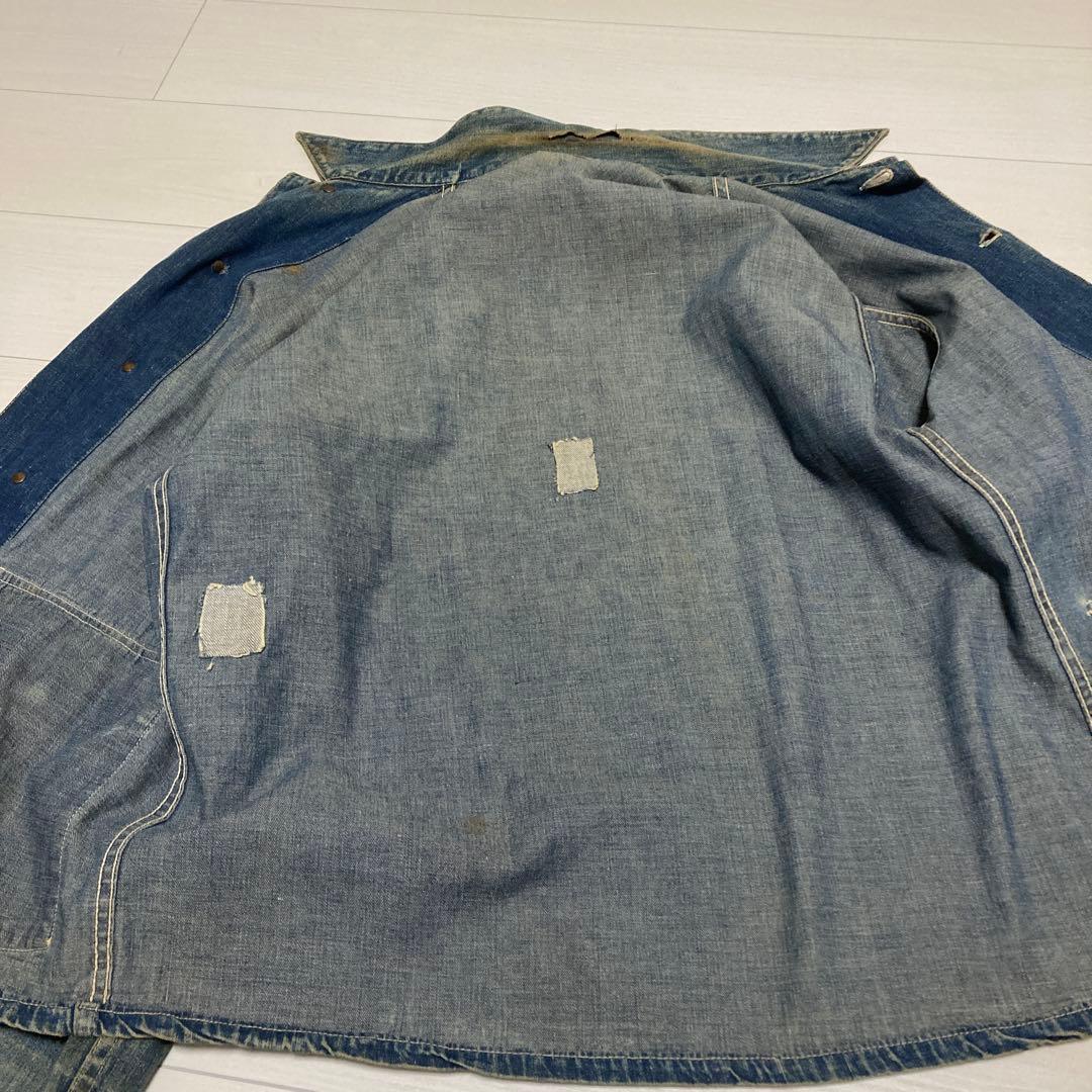 40s 50s カバーオール　月桂ドーナツボタン