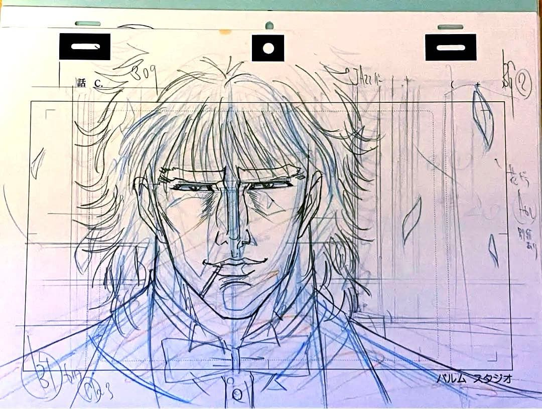 蒼天の拳　最終話　【霞　拳志郎】　原画