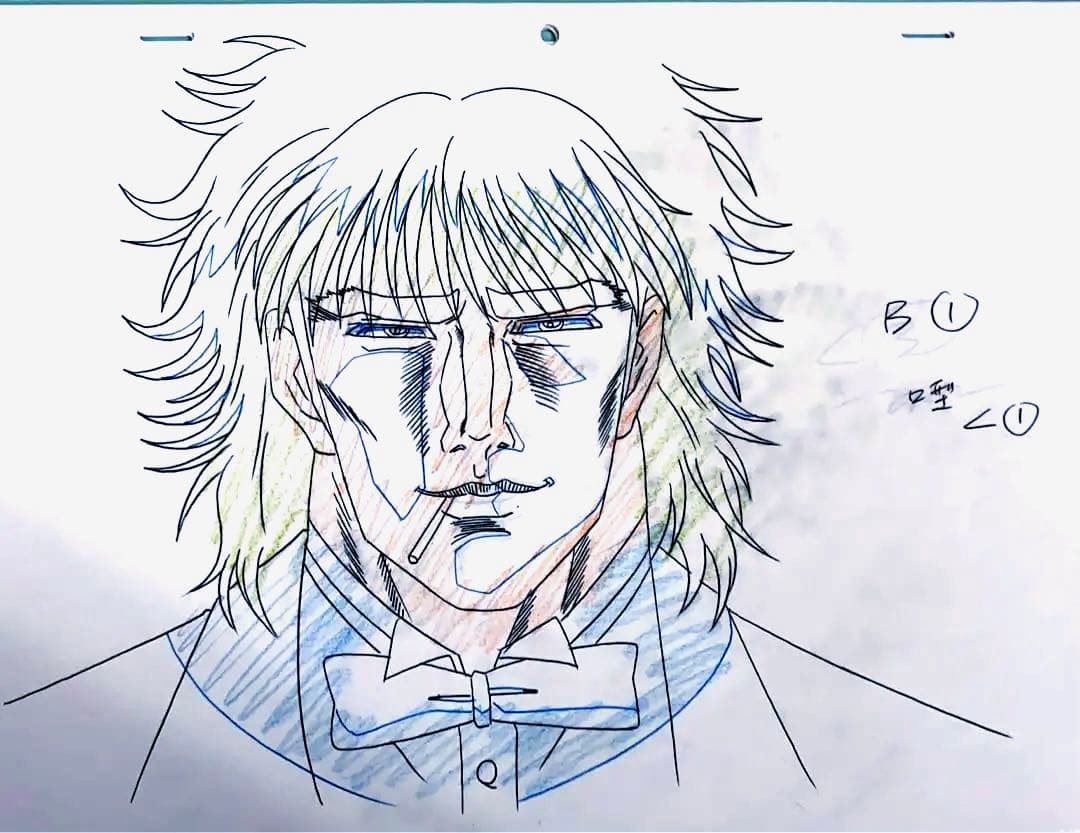 蒼天の拳　最終話　【霞　拳志郎】　原画