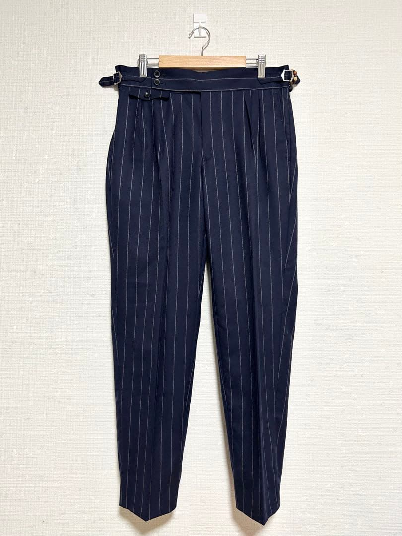 MORLES モアレス ダブルブレスト スーツ カノニコ チョークストライプ