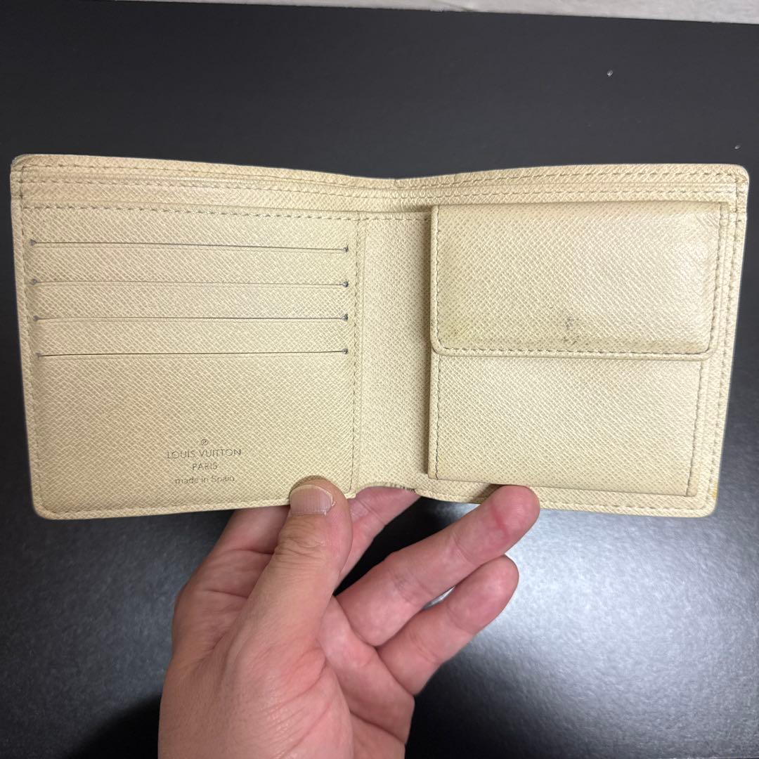 Louis Vuitton 二つ折り財布 ダミエ　アズール
