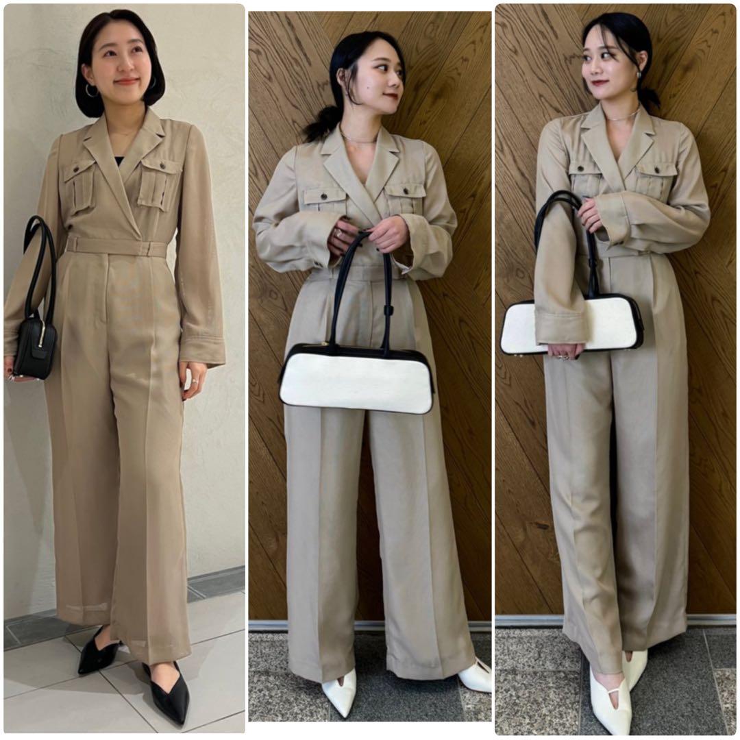 ánuansサファリシアーオールインワン⭐︎ベージュM美品