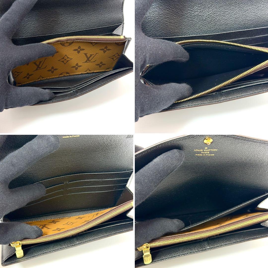 ルイヴィトン モノグラムリバース ポルトフォイユサラ IC搭載 長財布