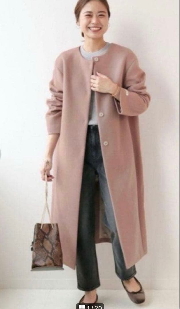 ジャーナルスタンダードレリューム　LANA WOOL 140クルーネックコート