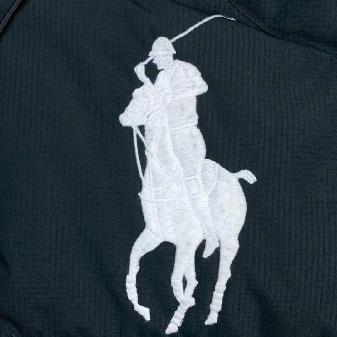 現行QRタグ★ポロラルフローレン ダウンベスト ビッグポニー 黒 S　D828