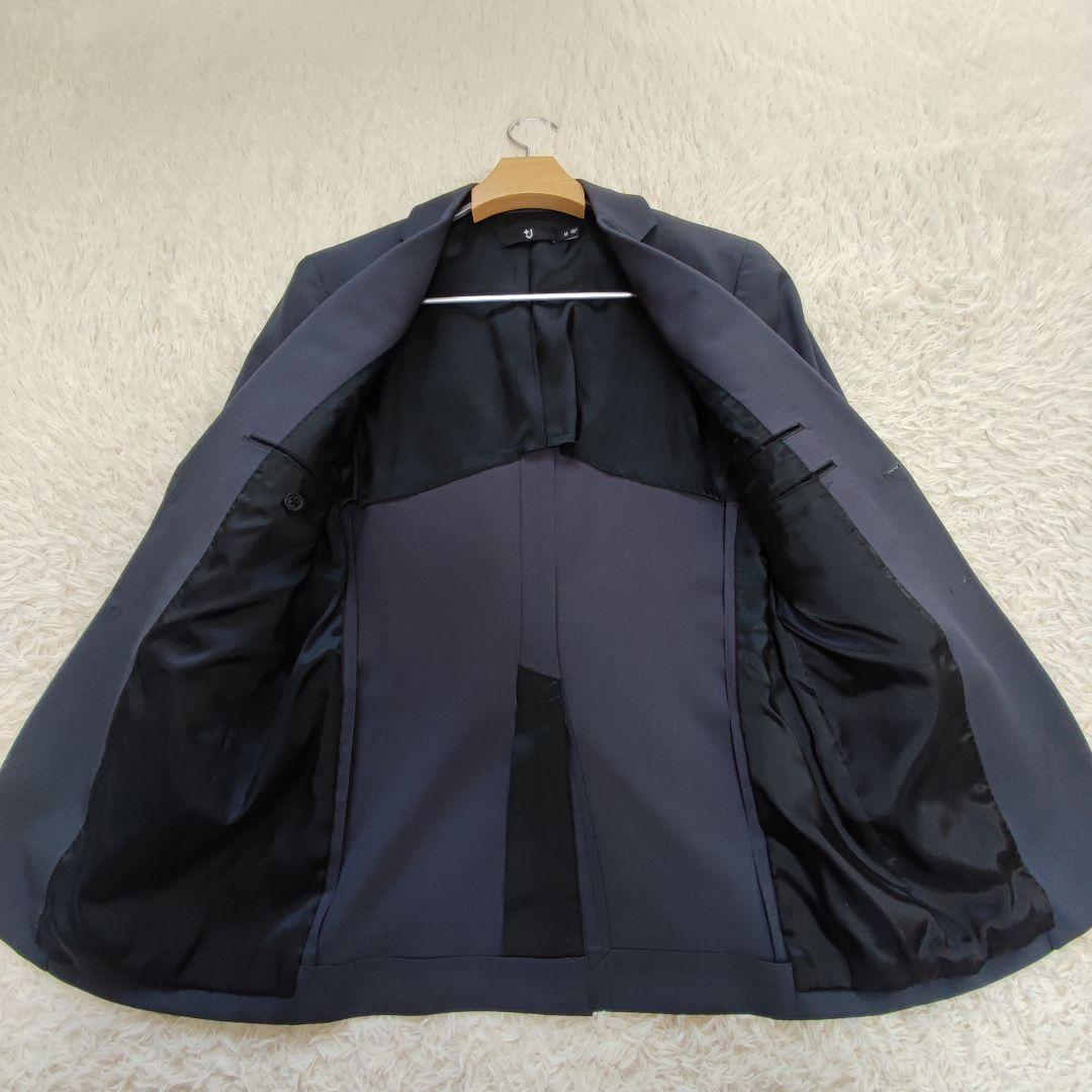 ☆美品☆ユニクロ　ジルサンダー　セットアップ　ウール100%　グレー系　M 76