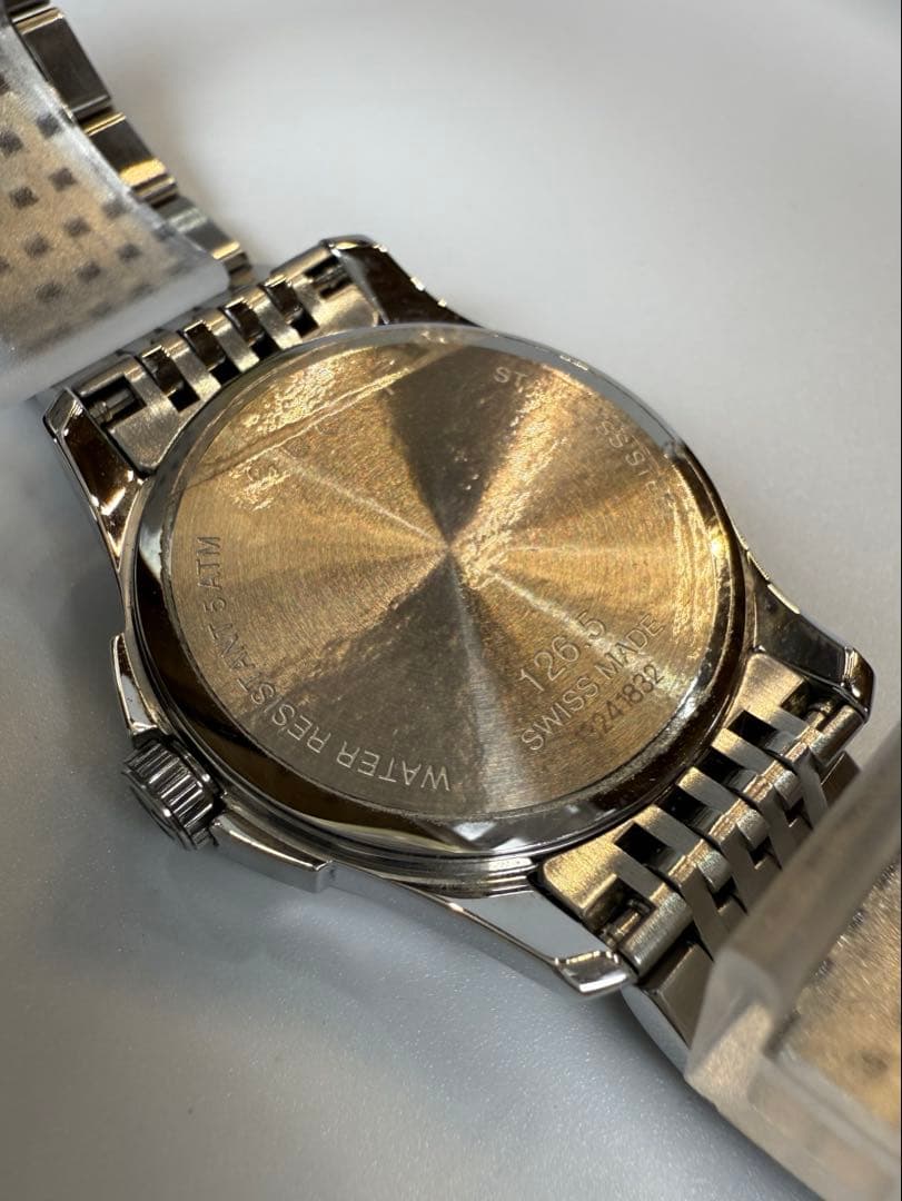 GUCCI Gタイムレス 12Pダイヤ ブラック126.5デイトQzレディース