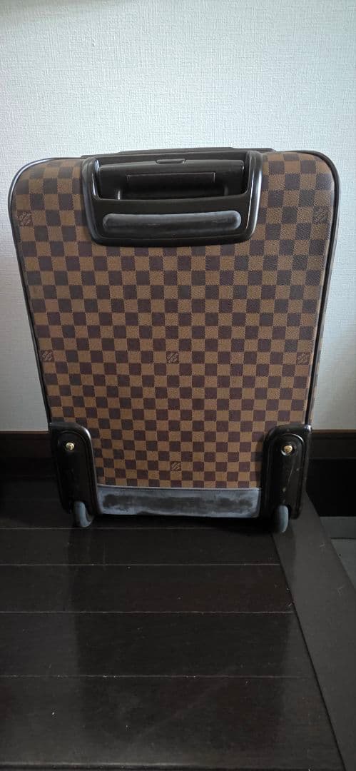 ルイヴィトン キャリーチェック柄キャリーケース 中型