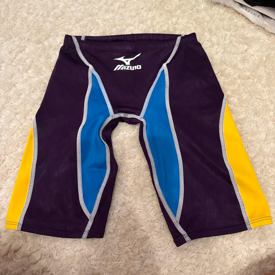 Mizuno マイティライン　競泳水着 紫 青 黄色