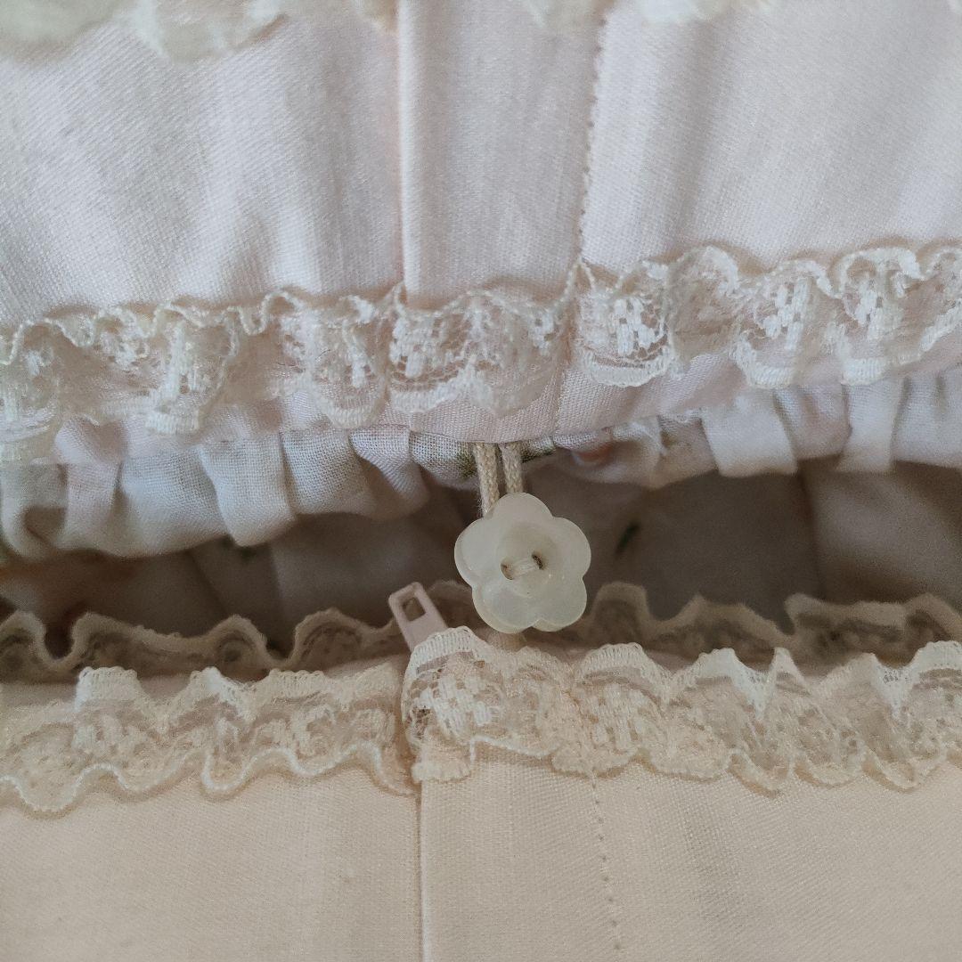 アキアカネ　花柄クッション　アンティーク