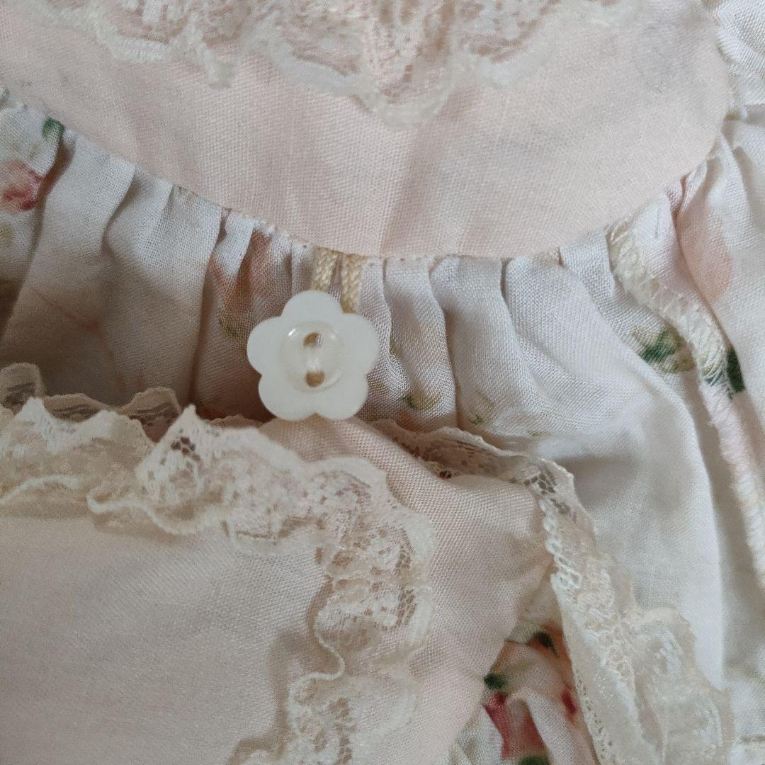 アキアカネ　花柄クッション　アンティーク