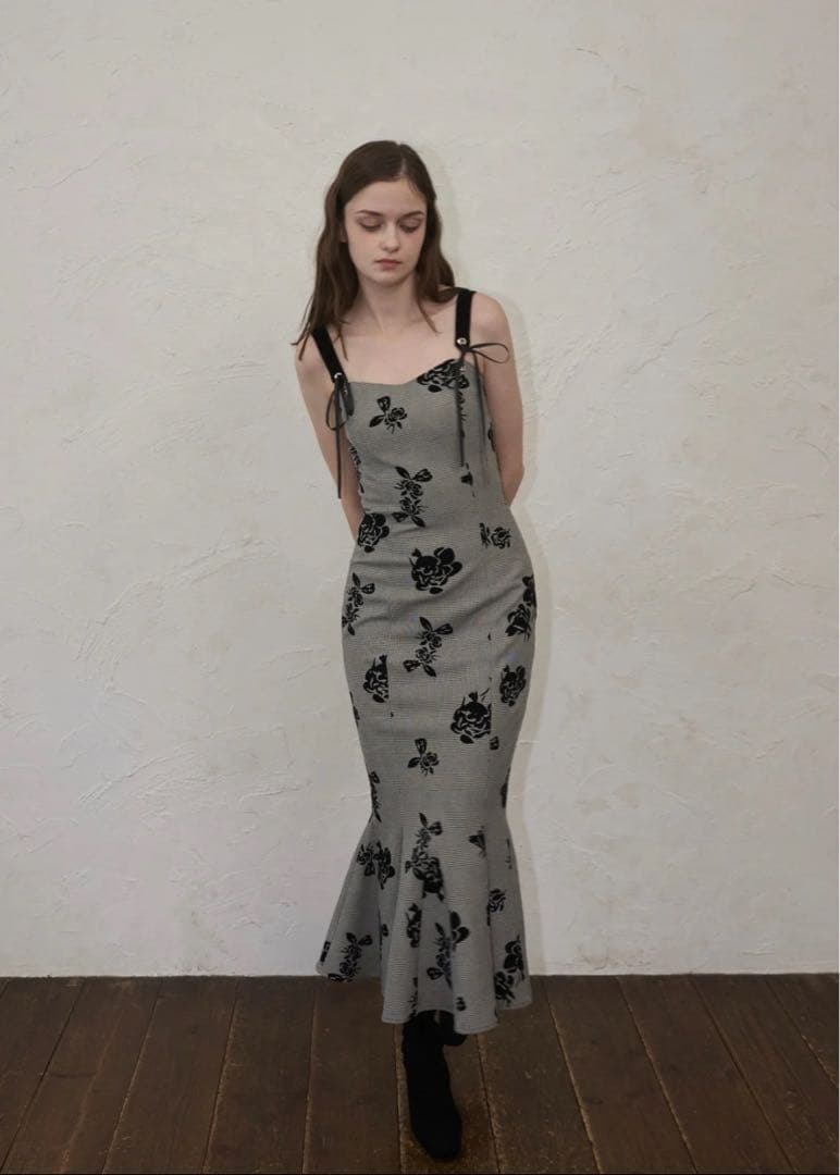 ワンピース YILON CHECK RIBBON MERMAID OP