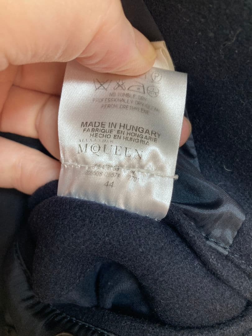 【美品】アレキサンダーマックイーン Alexander McQUEEN Pコート