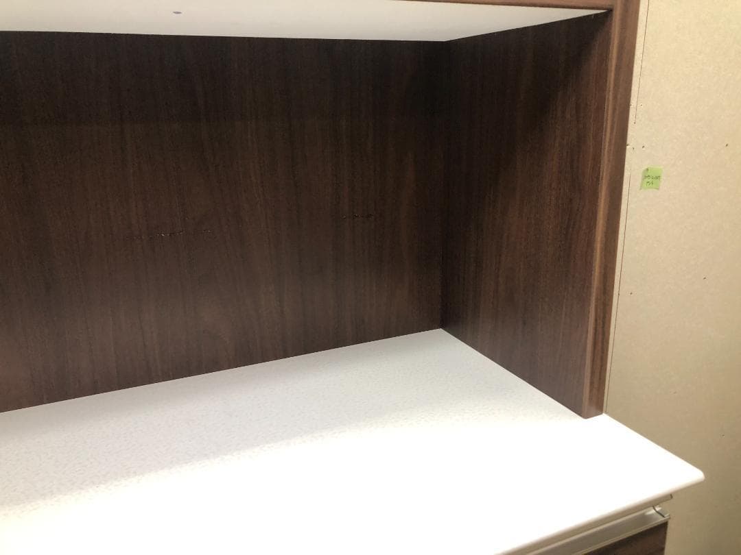 美品 食器棚 幅90cm キッチンボード コンセント付 88106-2-01