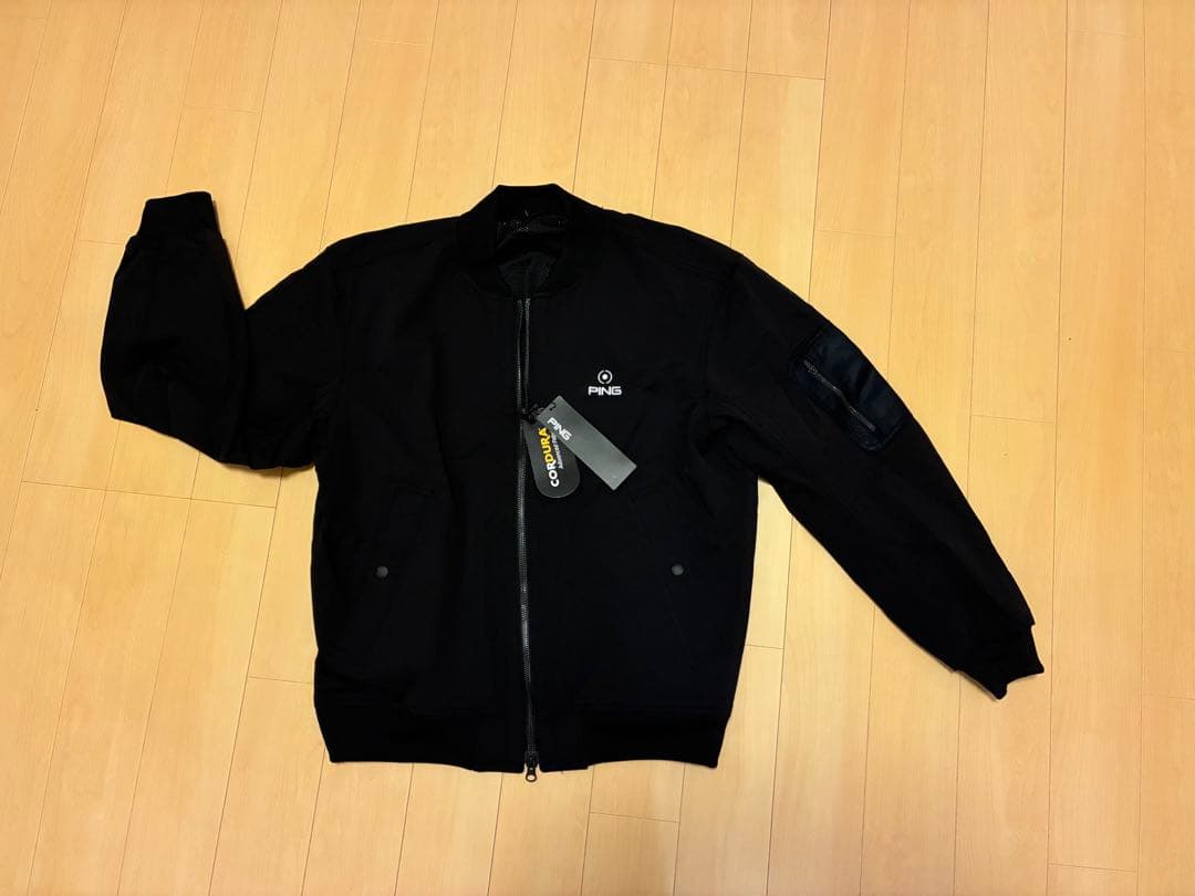 【新品タグ付】　PING ゴルフブルゾン M ブラック コーデュラ素材