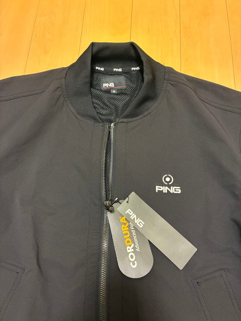 【新品タグ付】　PING ゴルフブルゾン M ブラック コーデュラ素材