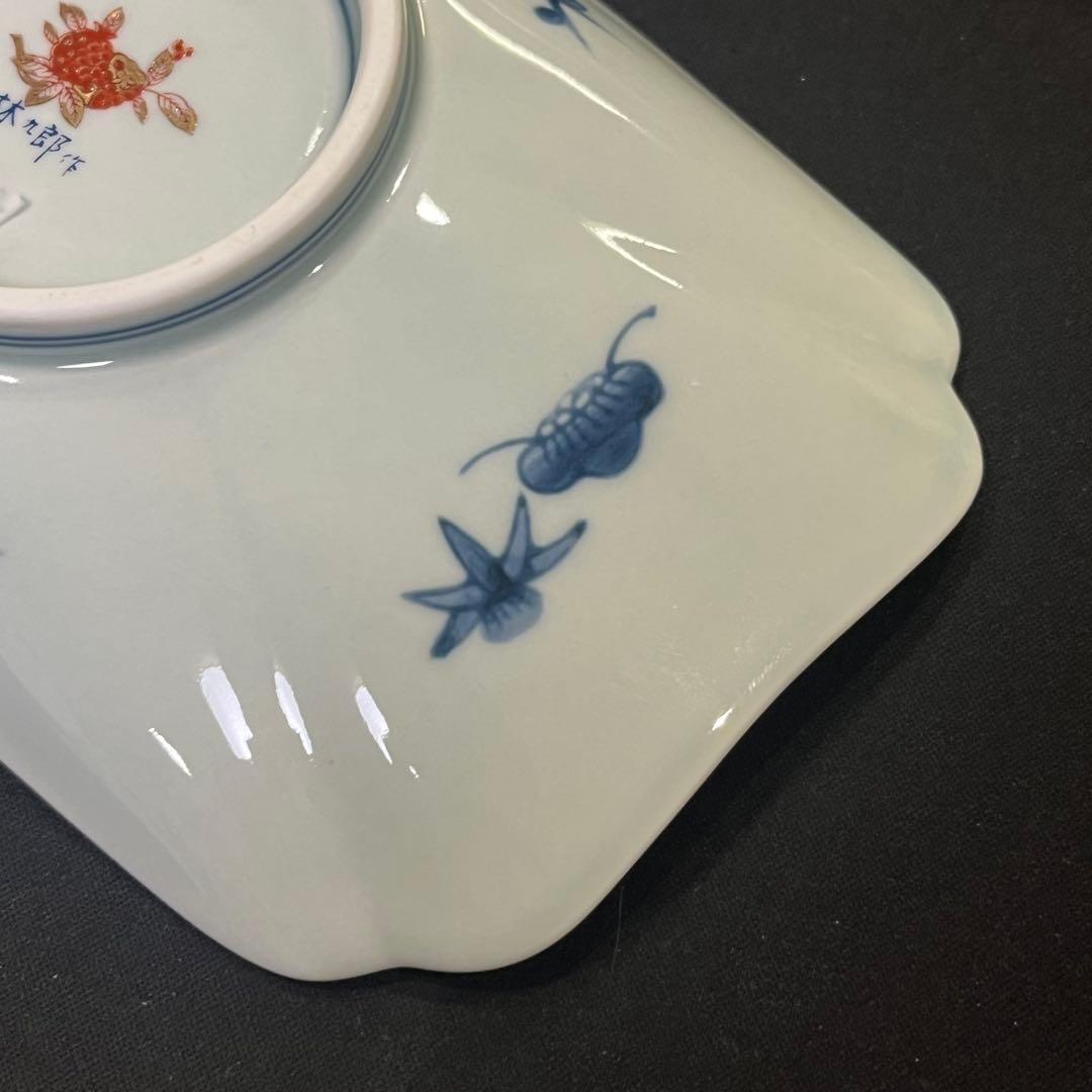 W*1様 林九郎窯 色絵金彩 鳥文様 長皿｜有田焼・古伊万里風・和食器 5枚 セ