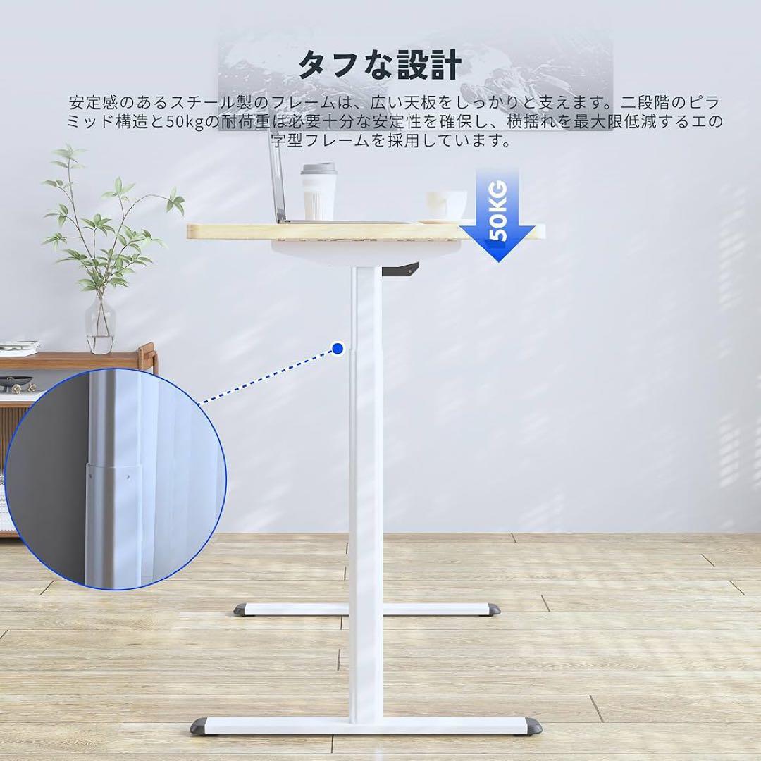 FLEXISPOT 電動式昇降デスク EG1 天板ブラック